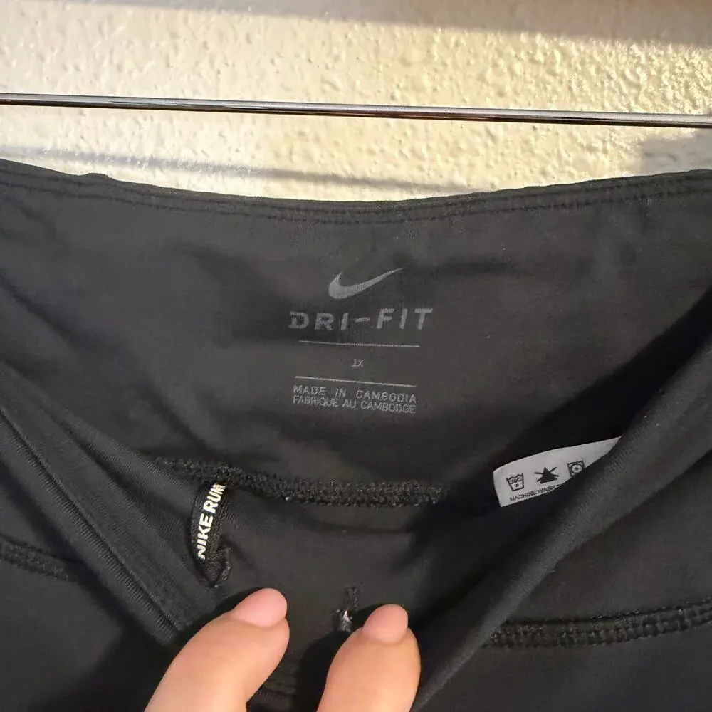 Nike Running Dri-Fit Black Ankle Length Leggings Women's Size 1X - Picture 4 of 5